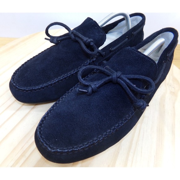Cole Haan Grand.OS Grant Driving Moc Boat Shoe Mens Black Suede Size 10 M - Picture 1 of 8